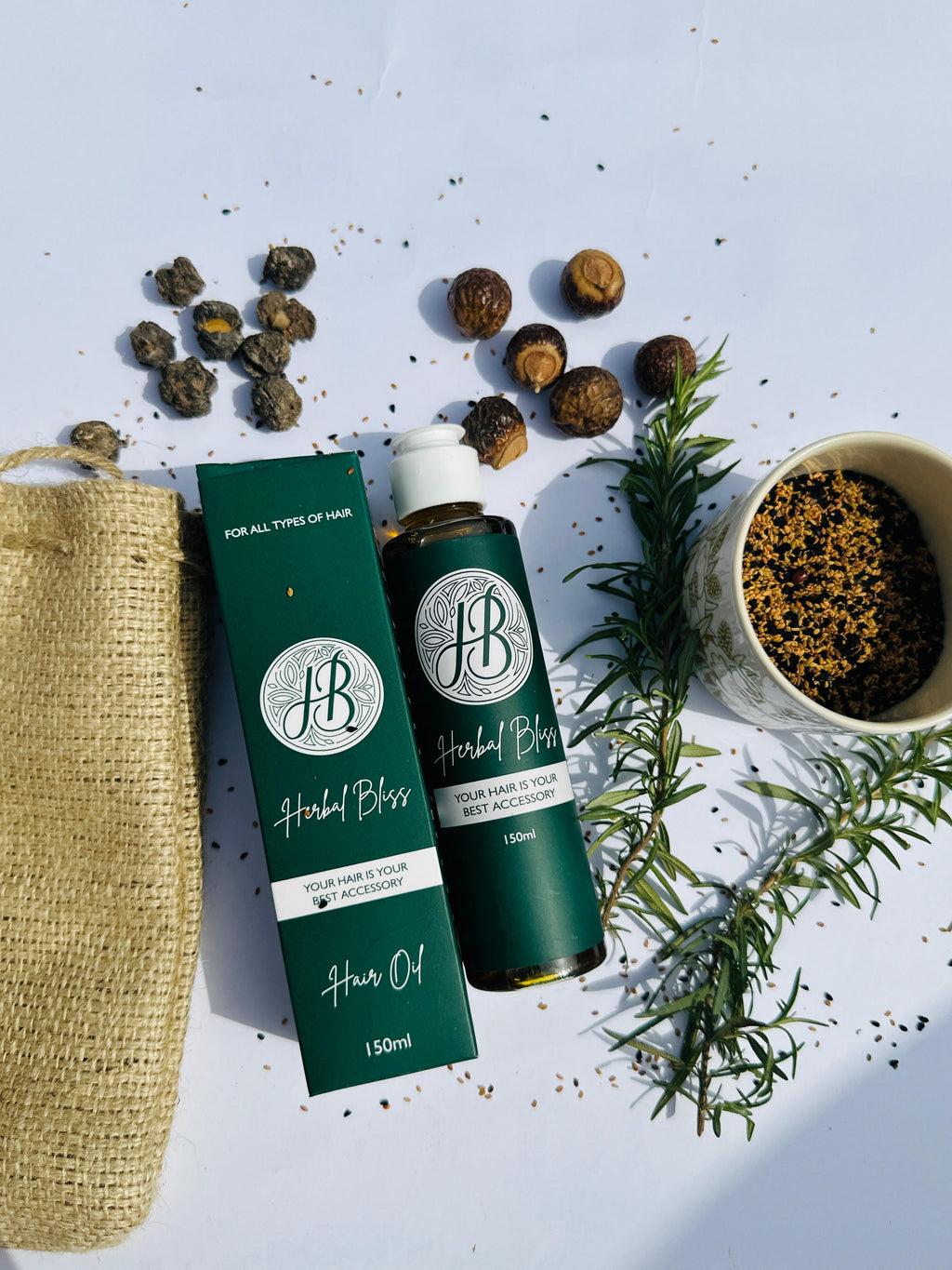 Herbal Hair Oil - 150ML,200ML - Herbal Bliss 