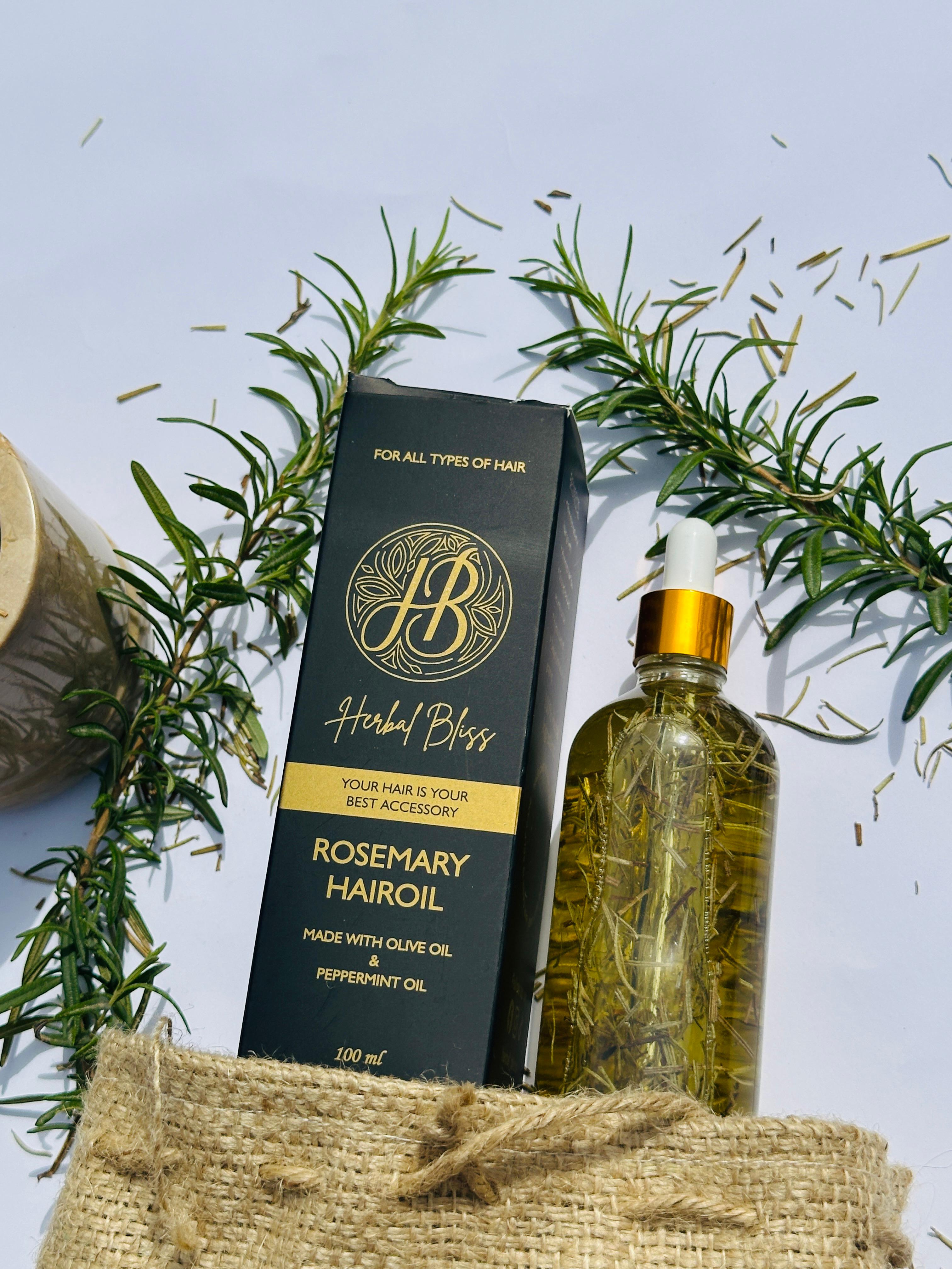 HERBAL BLISS   ROSEMARY HAIR OIL - 100ML - Herbal Bliss 